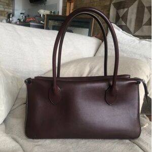 *ISO* The Row E/W top handle bag BURGUNDY